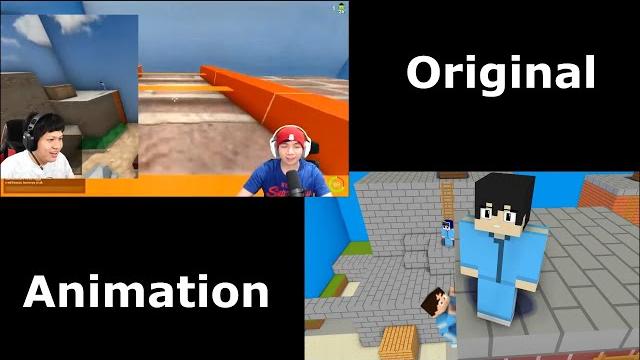 Original vs animation- aci , miawaug & epun crab game Original vs animation- aci , miawaug & epun crab game