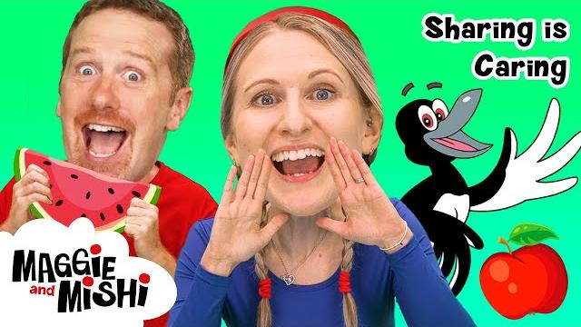 Fruit healthy food with maggie and mishi | preschool learning | steve and maggie wheels on the bus Fruit healthy food with maggie and mishi | preschool learning | steve and maggie wheels on the bus
