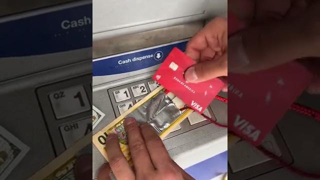 He made a trick in the atm #shorts He made a trick in the atm #shorts