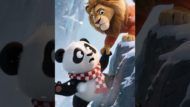 Frozen friendship ️️ #panda #shorts Frozen friendship ️️ #panda #shorts