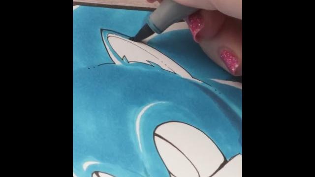 Drawing sonic from sonic the hedgehog Drawing sonic from sonic the hedgehog