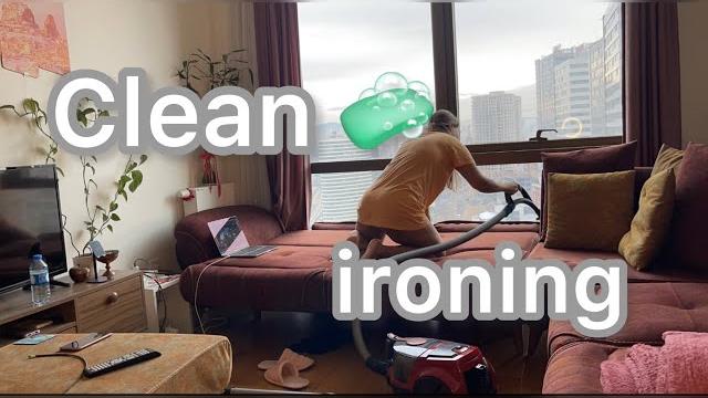 Roni vlog , cleaning with me, ironing , temizlik Roni vlog , cleaning with me, ironing , temizlik