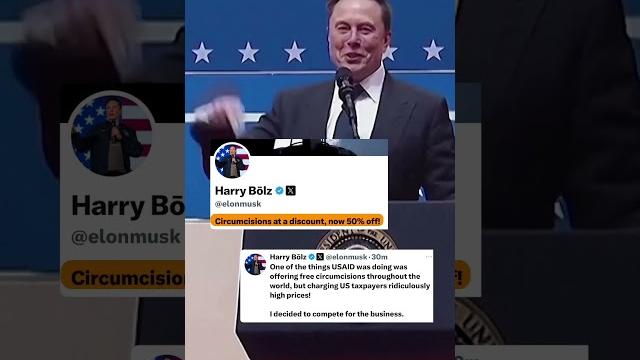 Elon musk trolls usaid circumcision policy Elon musk trolls usaid circumcision policy