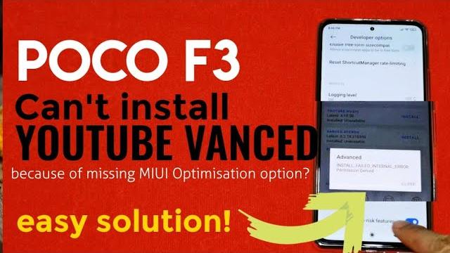 Install youtube vanced on poco f3 | error solved Install youtube vanced on poco f3 | error solved