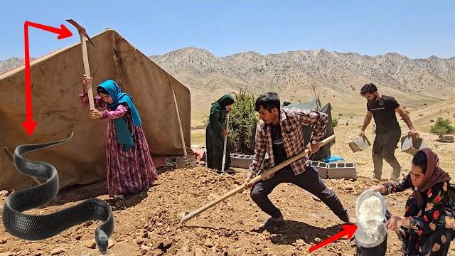 Fearless nomads: zahra and her family face a dangerous snake Fearless nomads: zahra and her family face a dangerous snake