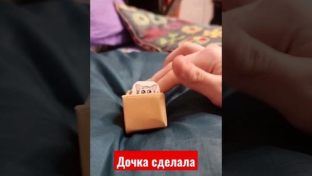 Дочка сделала из бумаги сюрприз Дочка сделала из бумаги сюрприз