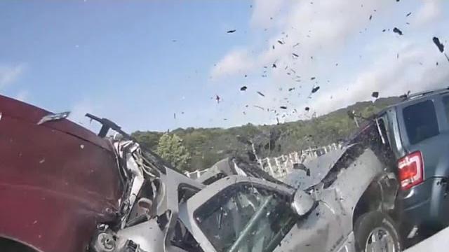 Dramatic car crash caught on camera Dramatic car crash caught on camera