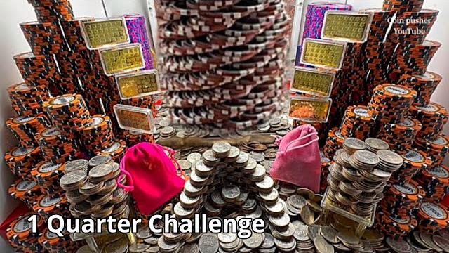 1 quarter challenge high limit coin pusher 1 quarter challenge high limit coin pusher