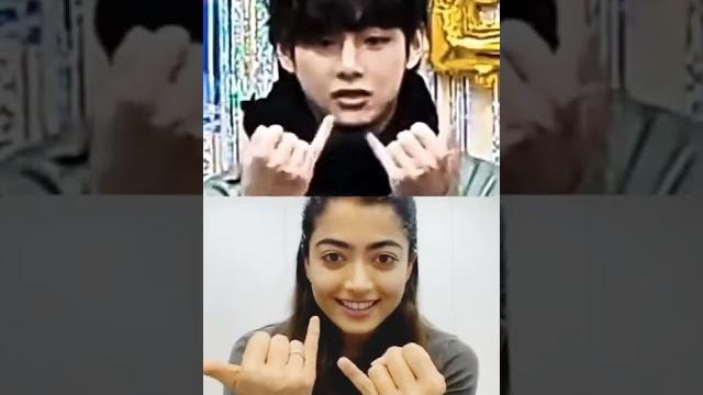 Taehyung & rashmika finger tutting#taehyung#rashmikamandanna #bts Taehyung & rashmika finger tutting#taehyung#rashmikamandanna #bts