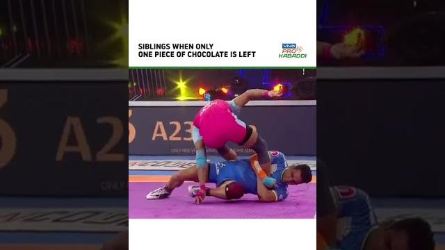 The solo super tackle for chocolate | vivo pro kabaddi The solo super tackle for chocolate | vivo pro kabaddi