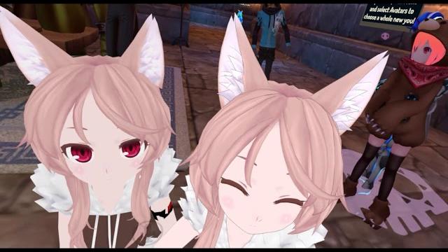 Vrchat moments - cute twin anime girls with fluffy ears Vrchat moments - cute twin anime girls with fluffy ears
