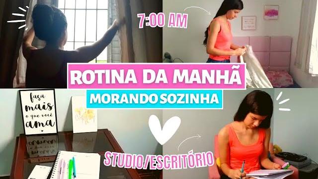 Minha rotina da manhã morando sozinha Minha rotina da manhã morando sozinha