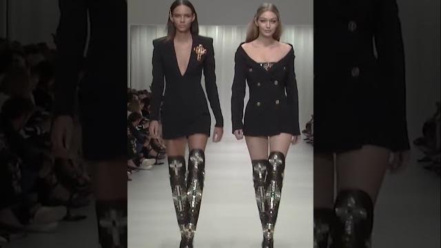 Gigi hadid & binx walton walk for versace Gigi hadid & binx walton walk for versace