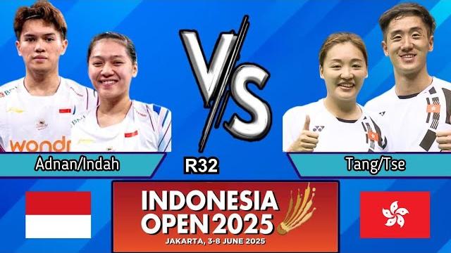 Adnan maulana/indah cahya sari jamil tang chun man/tse ying suet #indonesiaopen2025 r32 Adnan maulana/indah cahya sari jamil tang chun man/tse ying suet #indonesiaopen2025 r32