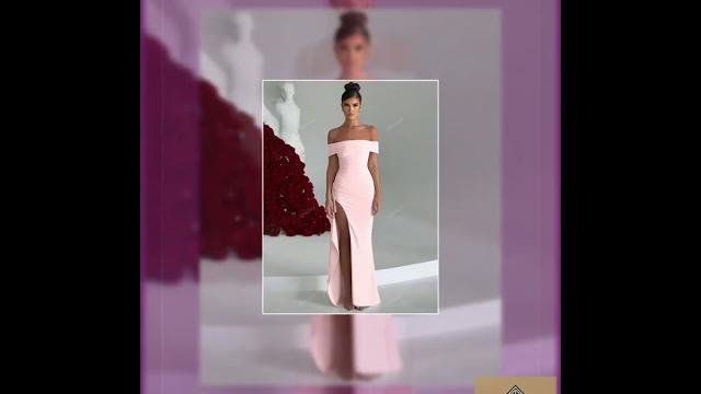 Sexy off-shoulder split hem elegant fitted dress, party dress, wedding guest dress, formal dress,... Sexy off-shoulder split hem elegant fitted dress, party dress, wedding guest dress, formal dress,...