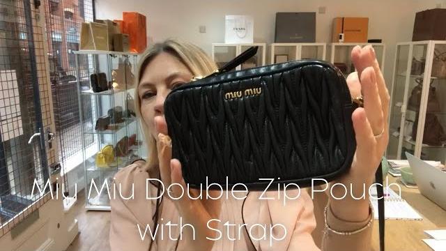 Miu miu double zip pouch with strap bag review Miu miu double zip pouch with strap bag review