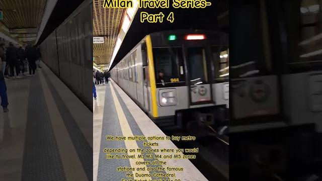 Part 4 - milan travel series - metro tickets #supraash #viral #travel #shorts #italy #milan #europe Part 4 - milan travel series - metro tickets #supraash #viral #travel #shorts #italy #milan #europe