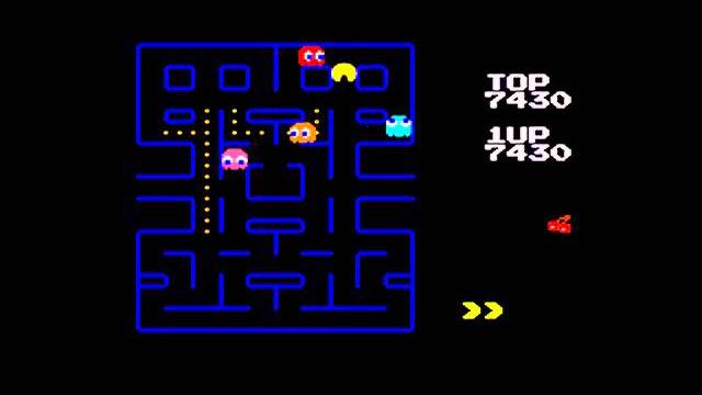 Pac-man (gg) gameplay - full screen mode Pac-man (gg) gameplay - full screen mode