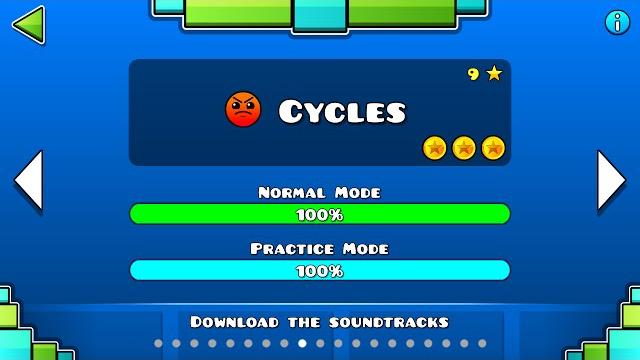 Geometry dash - cycles all coins Geometry dash - cycles all coins
