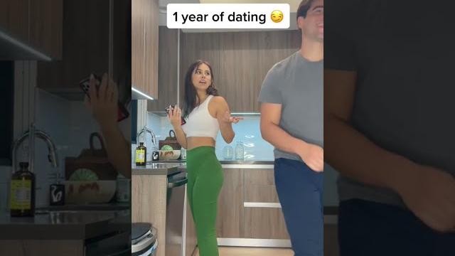 1st month of dating vs. 4 years of dating #shorts 1st month of dating vs. 4 years of dating #shorts