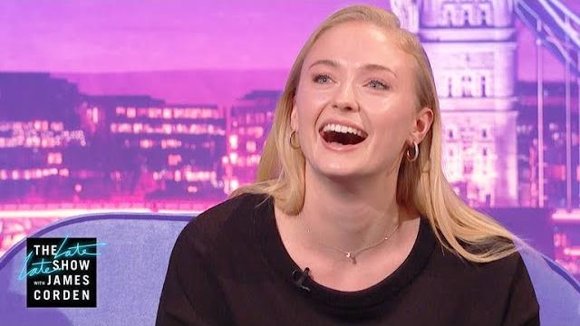 Sophie turner spits pure eminem fire #latelatelondon Sophie turner spits pure eminem fire #latelatelondon