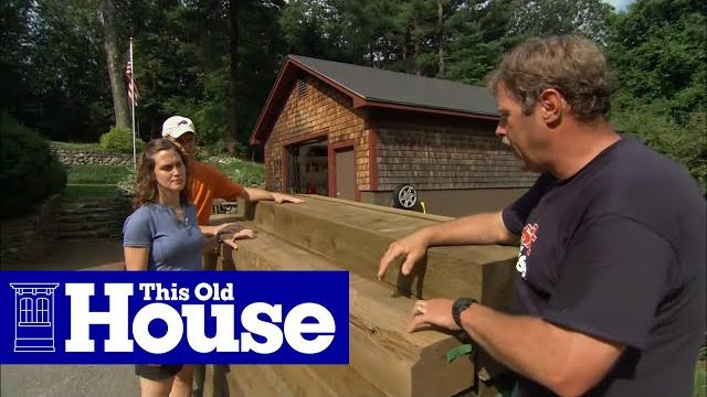 How to build a timber retaining wall | this old house How to build a timber retaining wall | this old house