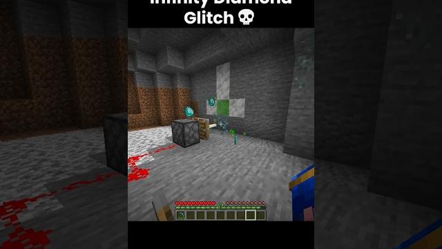 Minecraft infinite diamond glitch #minecraft #shorts Minecraft infinite diamond glitch #minecraft #shorts