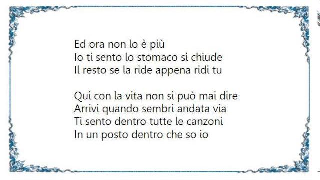 Ligabue - ti sento dvd lyrics Ligabue - ti sento dvd lyrics