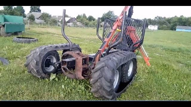 Самодельные гусеницы из покрышек на лесовозный прицеп Самодельные гусеницы из покрышек на лесовозный прицеп