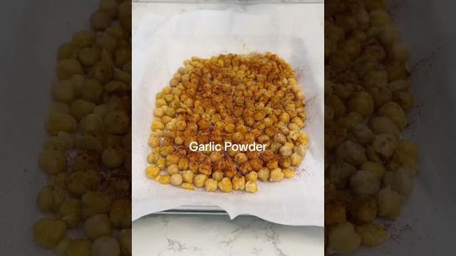 Crispy oven roasted chickpea snack #snacks #healthymeal #foodie #vegan #plantbased #chickpeas Crispy oven roasted chickpea snack #snacks #healthymeal #foodie #vegan #plantbased #chickpeas
