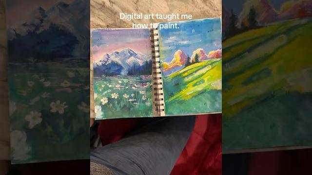 What experimenting does to your art #art #portraitfeed #portraitpainting #landscape #landscapeart What experimenting does to your art #art #portraitfeed #portraitpainting #landscape #landscapeart