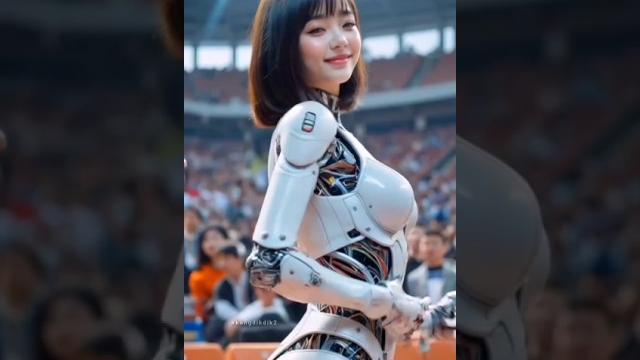 Can a humanoid robot spread charm #humanoid #humanoidrobot #airobot #ai #robotics #robotgirl Can a humanoid robot spread charm #humanoid #humanoidrobot #airobot #ai #robotics #robotgirl