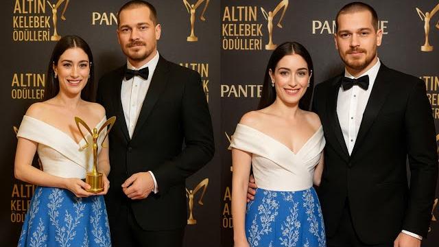 Hazal kaya addressed cagatay ulusoy at the awards ceremony: i will love you for the rest of my life Hazal kaya addressed cagatay ulusoy at the awards ceremony: i will love you for the rest of my life