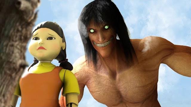 Attack on titan play squid game (all episodes) Attack on titan play squid game (all episodes)