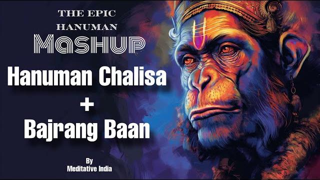 Hanuman chalisa + bajrang baan mashup with lyrics soothing hanuman mantra for inner peace | 30 mins Hanuman chalisa + bajrang baan mashup with lyrics soothing hanuman mantra for inner peace | 30 mins