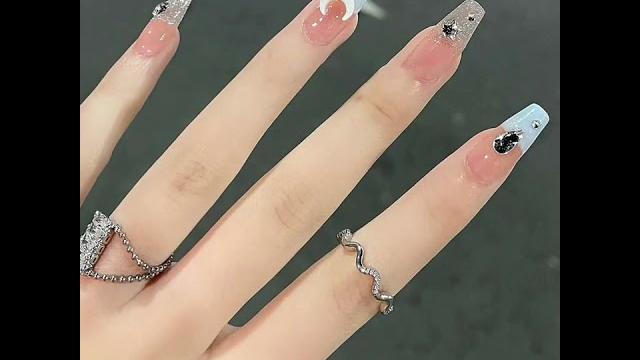 穿戴甲海盐奶冻清透马卡龙法式手工定制辣妹美甲成品指甲贴片假指甲 穿戴甲海盐奶冻清透马卡龙法式手工定制辣妹美甲成品指甲贴片假指甲