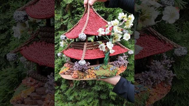 Альтанка плетеная из сосновых иголок Альтанка плетеная из сосновых иголок