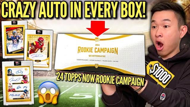 These crazy $1000 boxes guarantee a top qb autograph?! 2024 topps now qb rookie campaign football These crazy $1000 boxes guarantee a top qb autograph?! 2024 topps now qb rookie campaign football