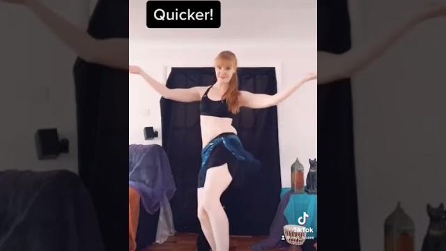Learn belly dance - hip drop and drop and flick Learn belly dance - hip drop and drop and flick