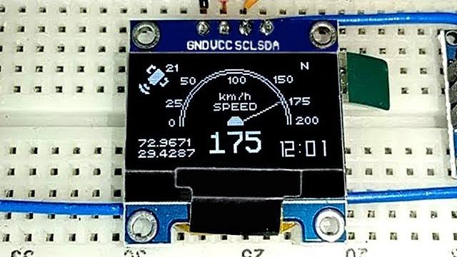 Arduino gps speedometer with analog gauge Arduino gps speedometer with analog gauge