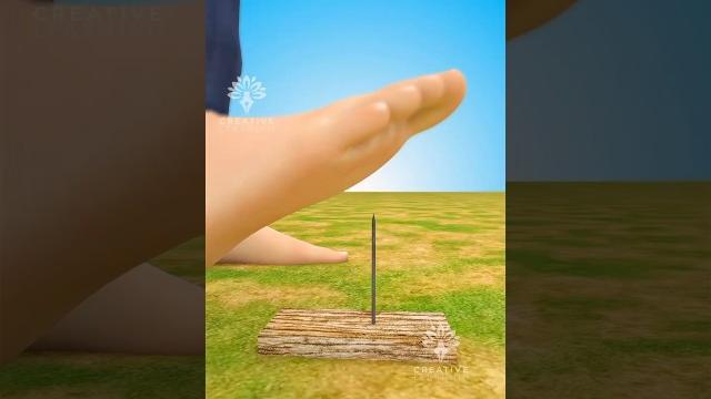Why you should never pull out a nail stuck in your foot #short #viralvideo - creativelearning3d Why you should never pull out a nail stuck in your foot #short #viralvideo - creativelearning3d