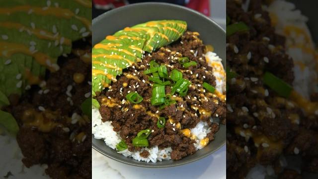 Easy & healthy ground beef rice bowls Easy & healthy ground beef rice bowls