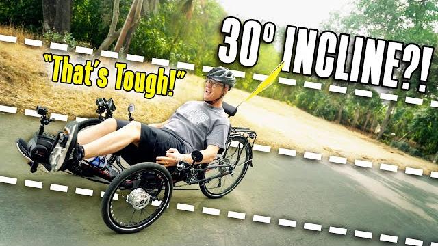 Human power vs. electric assist on a recumbent trike Human power vs. electric assist on a recumbent trike