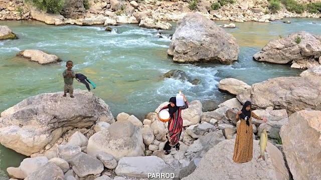 A lone woman's adventure:have you ever seen how a lone woman survives on the banks of a raging river A lone woman's adventure:have you ever seen how a lone woman survives on the banks of a raging river