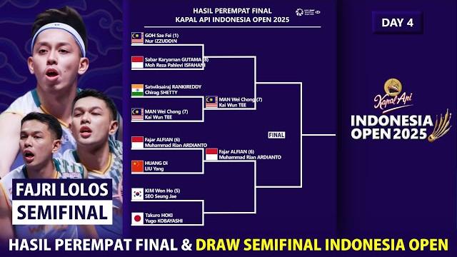 Hasil perempat final & draw semifinal indonesia open 2025. 𝗙𝗔𝗝𝗔𝗥/𝗥𝗜𝗔𝗡 𝗠𝗘𝗡𝗔𝗡𝗚! #indonesiaopen2025 Hasil perempat final & draw semifinal indonesia open 2025. 𝗙𝗔𝗝𝗔𝗥/𝗥𝗜𝗔𝗡 𝗠𝗘𝗡𝗔𝗡𝗚! #indonesiaopen2025