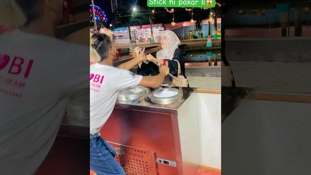 Power of hijab girl #turkishicecream Power of hijab girl #turkishicecream