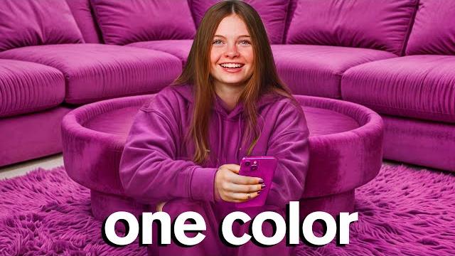 Living alone in one color for 24 hours Living alone in one color for 24 hours