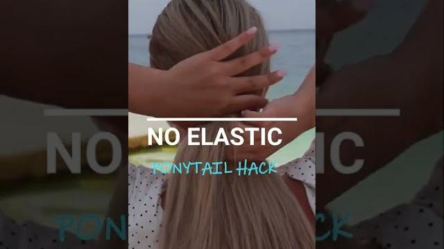 Ponytail without hair tie Ponytail without hair tie