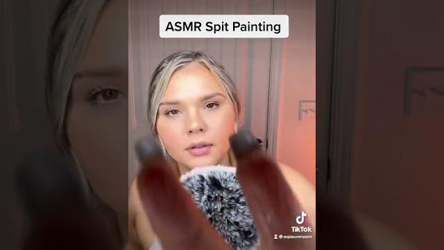 Asmr spit painting Asmr spit painting