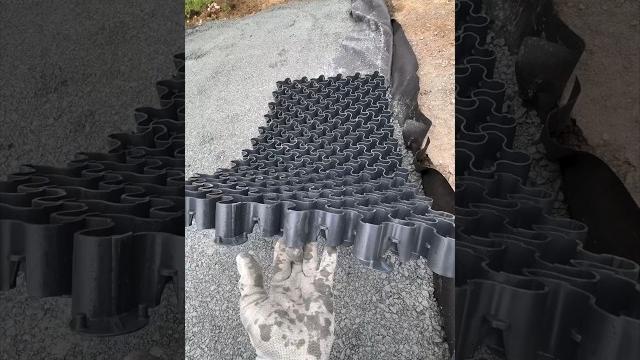 Strongest gravel driveway ever?! #construction #shorts #diy Strongest gravel driveway ever?! #construction #shorts #diy